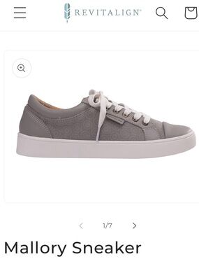 Revitalign Mallory Sneaker in Light Gray